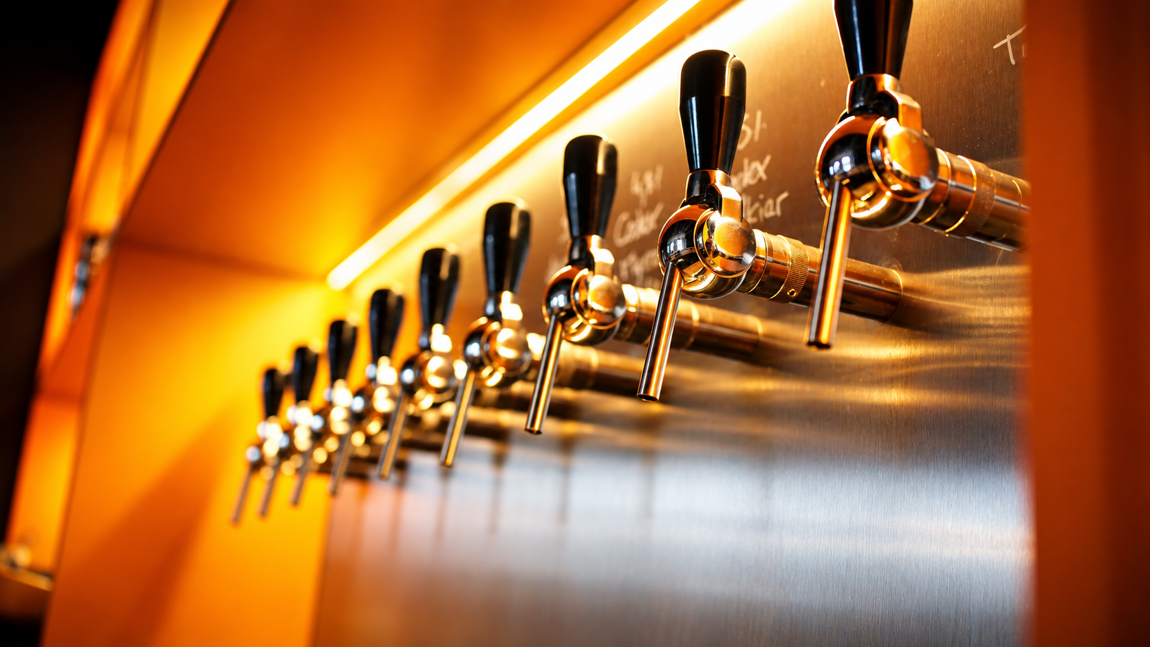 Le bar — becs de tirage